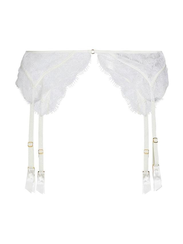 Womens Lace Inset Garter Belt Product Image