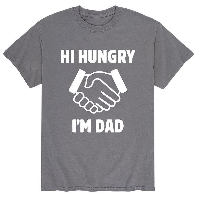 Mens Hi Hungry Im Dad Tee Grey Product Image