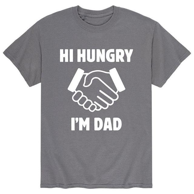 Mens Hi Hungry Im Dad Tee Grey Product Image