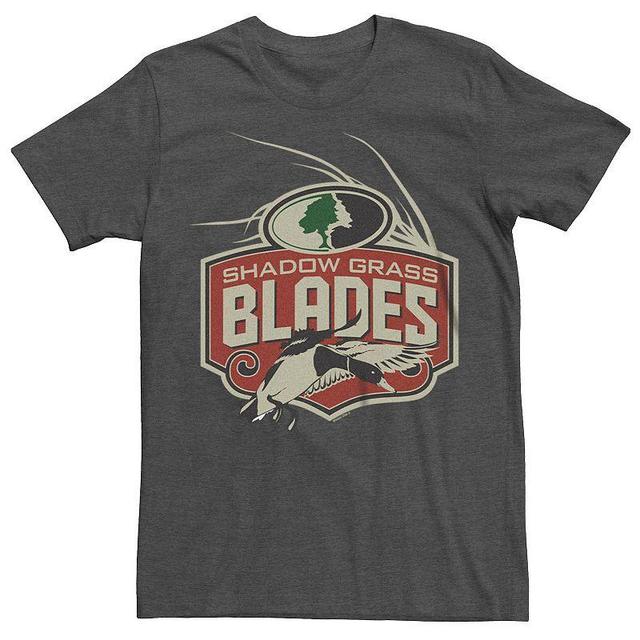 Mens Mossy Oak Shadow Grass Blades Logo Tee Grey Product Image