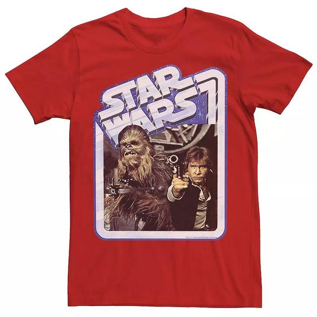 Mens Star Wars Han Solo Chewie Chrome Border Tee Product Image