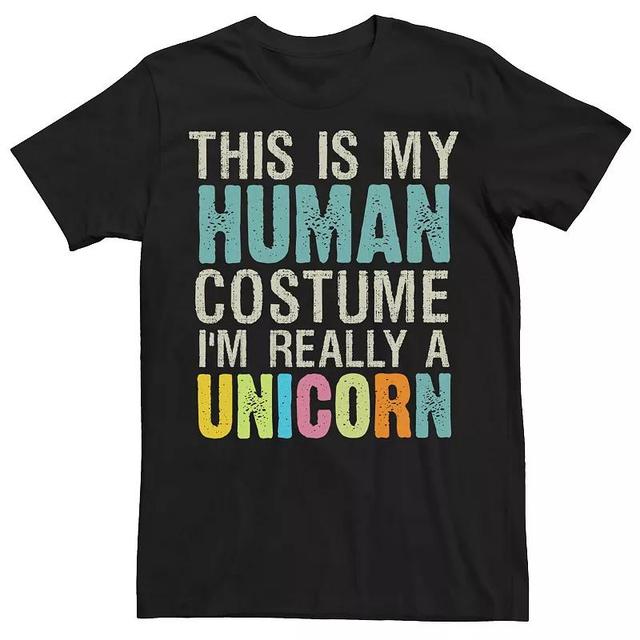 Mens Human Costume Im Really A Unicorn Tee Product Image