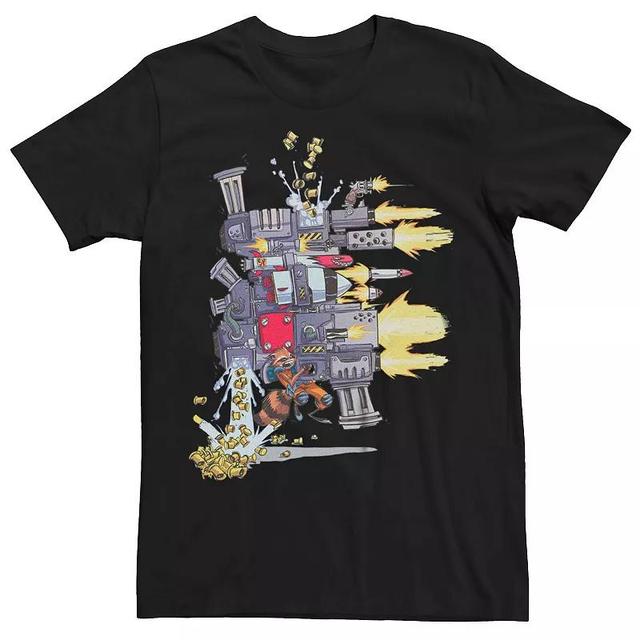 Mens Marvel Guardians Of The Galaxy Rocket Guns Graphic Tee Product Image