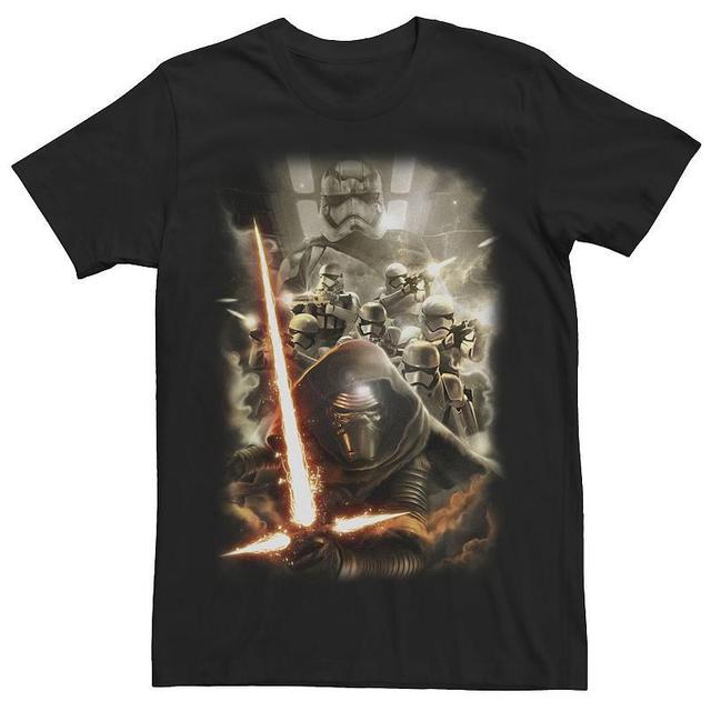 Mens Star Wars The Force Awakens Kylo Ren Stormtrooper Portrait Tee Product Image