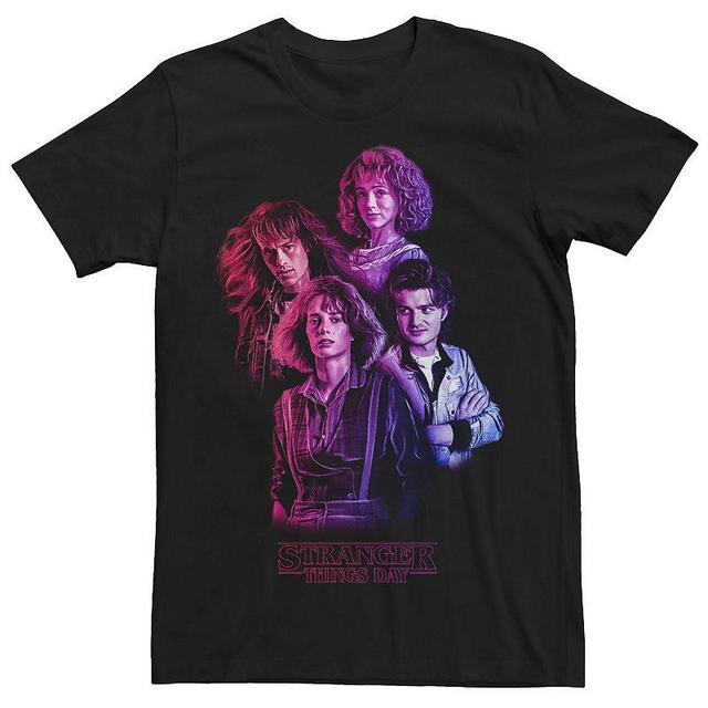 Mens Stranger Things Gradient Group Tee Product Image