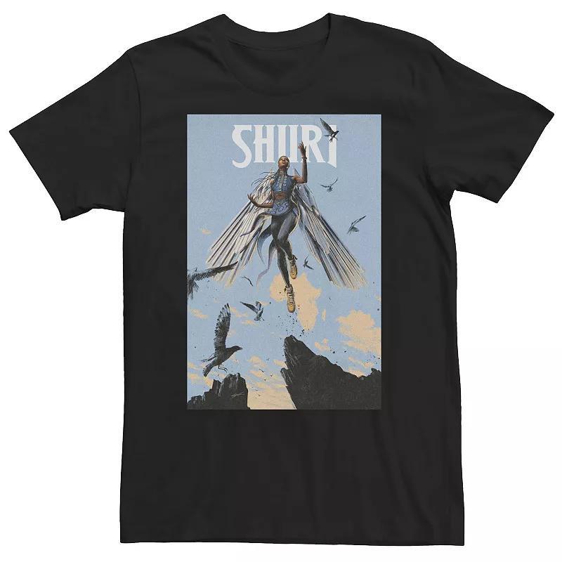 Big & Tall Marvel Comixology Shuri Back From Space Comic Cover Tee, Mens Black Product Image