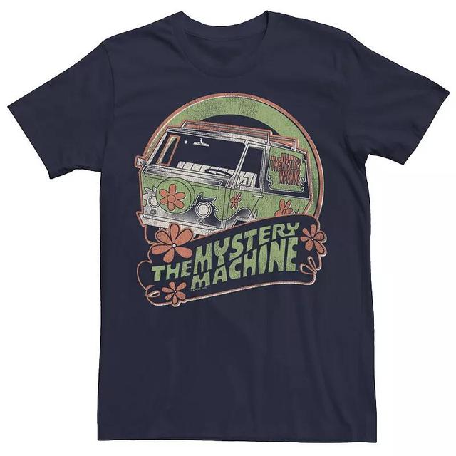 Mens Scooby-Doo The Mystery Machine Poster Graphic Tee Blue Product Image