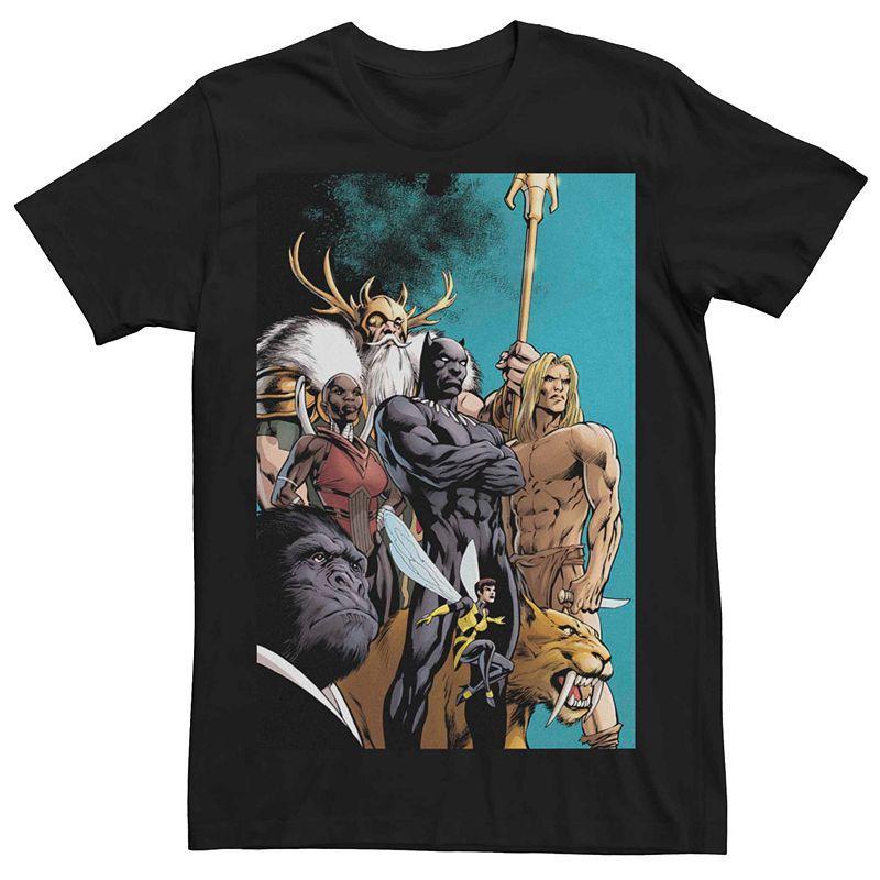 Mens Marvel Group Comic Cover Tee Product Image