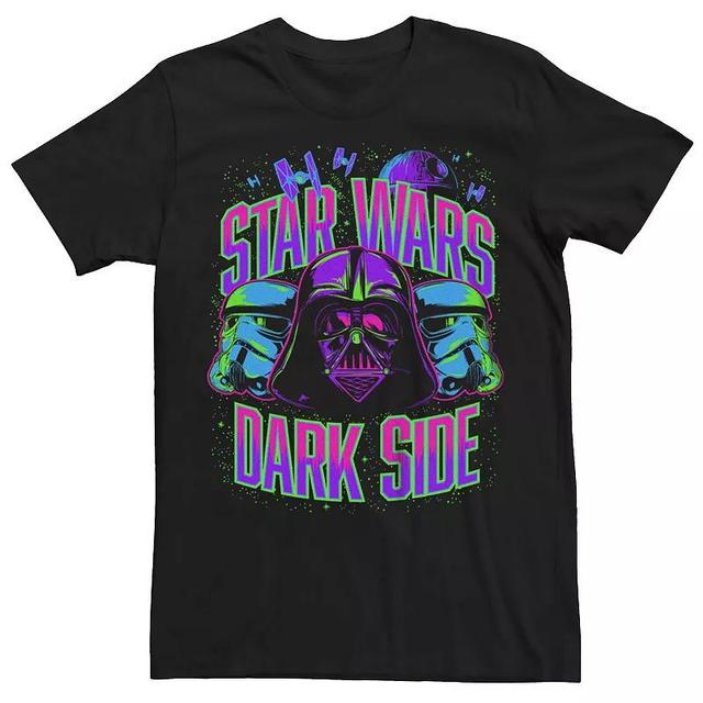 Big & Tall Star Wars Dark Side Neon Art Graphic Tee, Mens Product Image