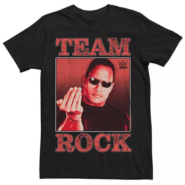 Mens WWE The Team Rock Square Poster Tee Product Image