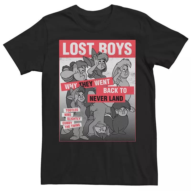 Mens Disney Peter Pan Lost Boys Vintage Poster Tee Product Image