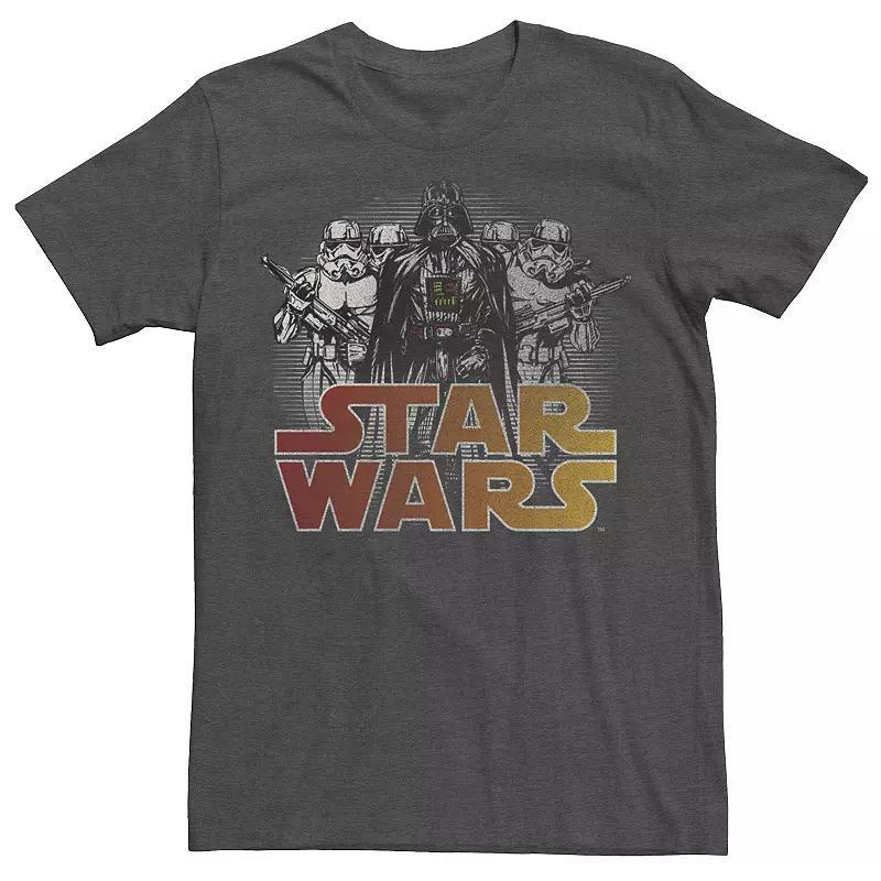 Mens Star Wars Dark Group Tee Red Grey Product Image