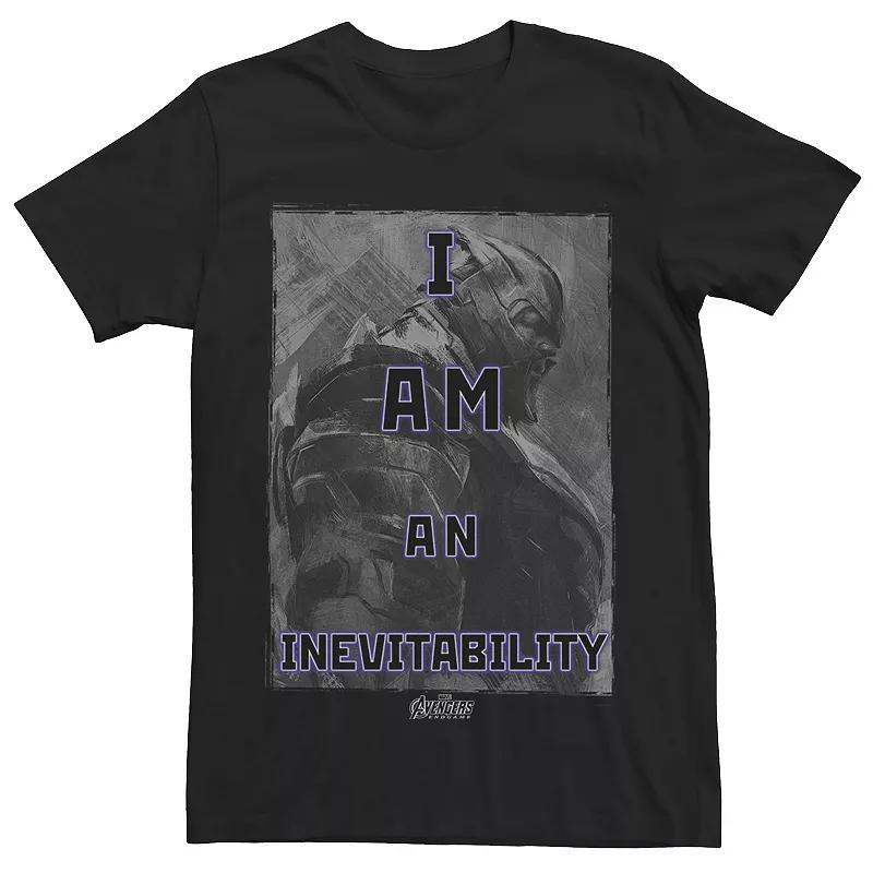 Mens Marvel Avengers Endgame I Am An Inevitability Movie Quote Graphic Tee Product Image