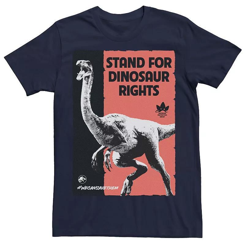 Mens Jurassic World Stand For Dinosaurs Poster Tee Red Product Image