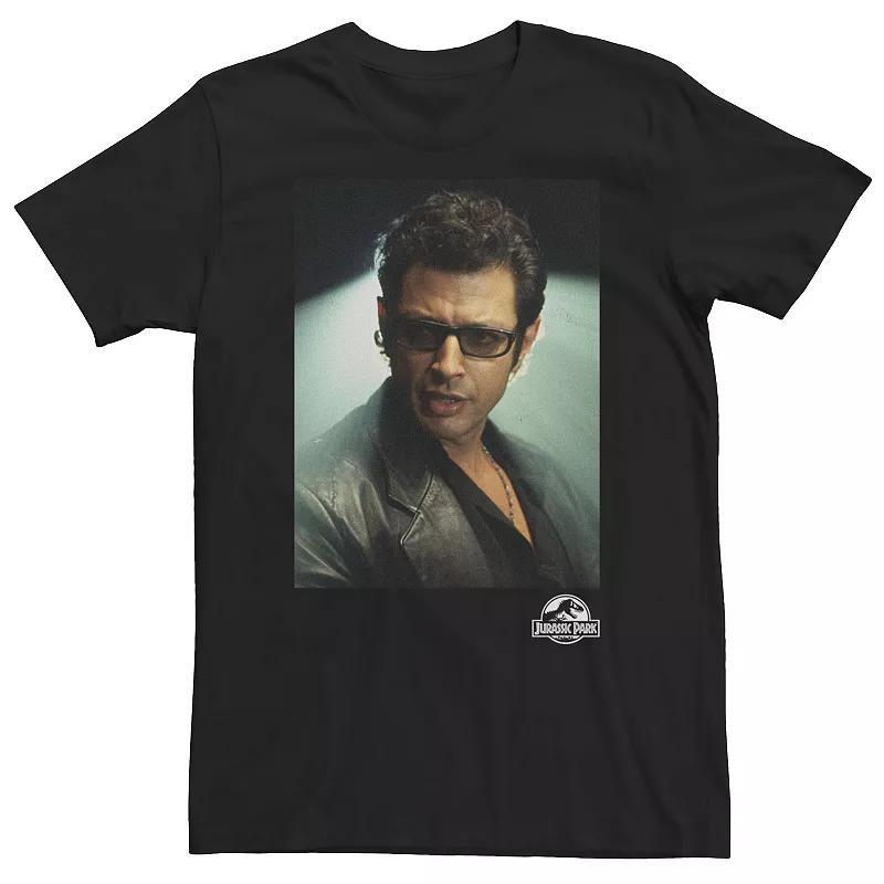 Big & Tall Jurassic Park Ian Malcolm Head Shot Photo Tee, Mens Product Image