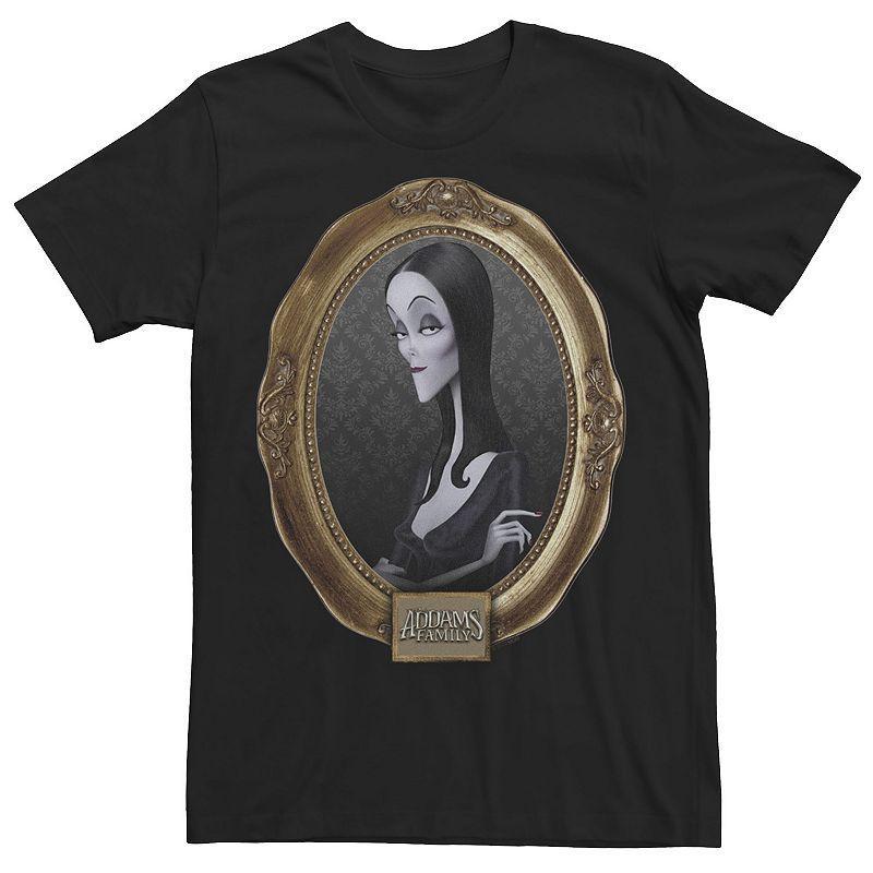 Mens The Addams Family Morticia Addams Framed Portrait Graphic Tee Product Image