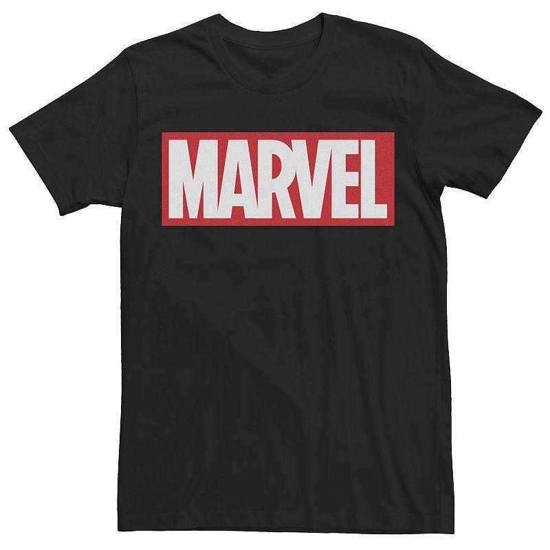 Mens Marvel Classic Bold Logo Tee Black Product Image