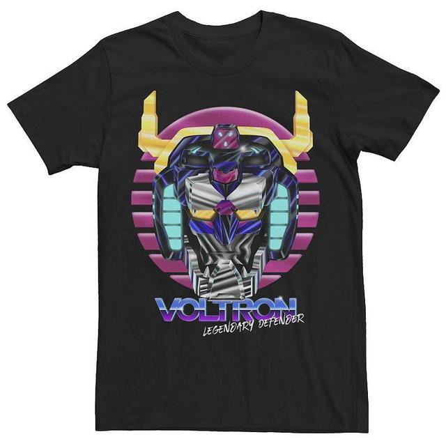 Mens Voltron: Legendary Defender Head On Graphic Short Sleeve Tee Product Image