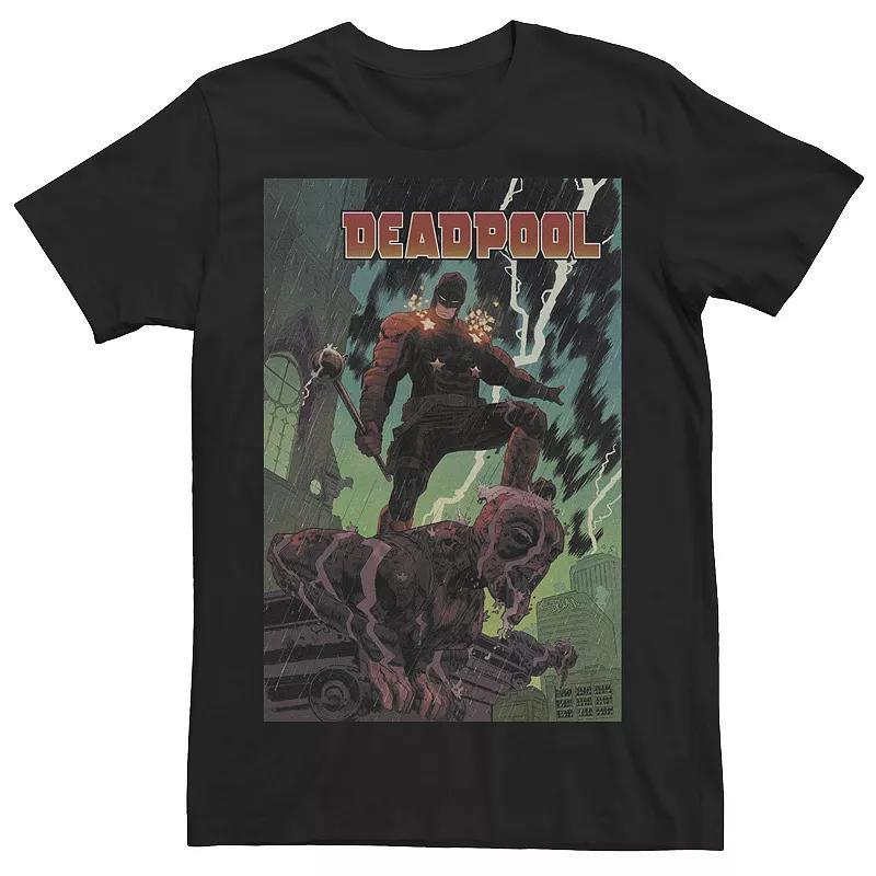 Mens Marvel Comixology Deadpool And Good Night Comic Cover Tee Product Image