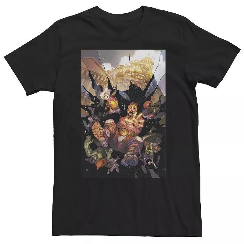 Big & Tall Marvel Comixology Avengers Issue 1 Of 10 Comic Book Cover Tee, Mens Black Product Image