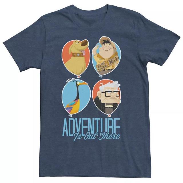 Mens Disney / Pixar UP Be Adventurous Balloon Group Shot Tee Blue Product Image