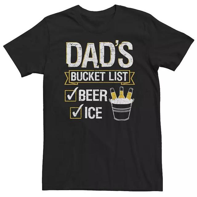 Big & Tall Fathers Day Dads Bucket List Tee, Mens Product Image