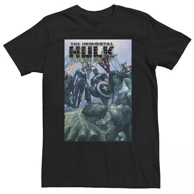 Big & Tall Marvel The Immortal Hulk Avengers Comic Cover Tee, Mens Product Image