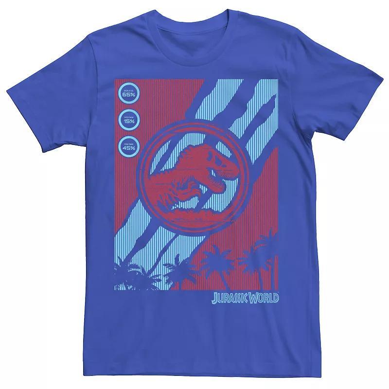 Mens Jurassic World Two Logo Tech Screen Glitch Tee Product Image