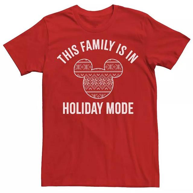 Disneys Mickey And Friends Christmas Family Holiday Mode Mens Tee Product Image