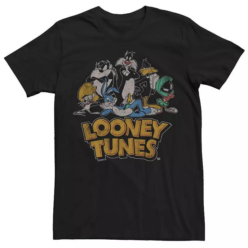 Mens Looney Tunes Distressed Design Tee Product Image