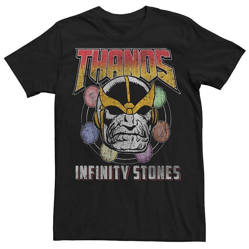 Mens Marvels Thanos Vintage Infinity Stones Poster Tee Product Image