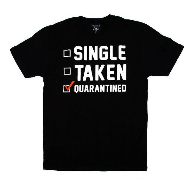 Big & Tall Single, Taken, Quarantined Tee, Mens Product Image