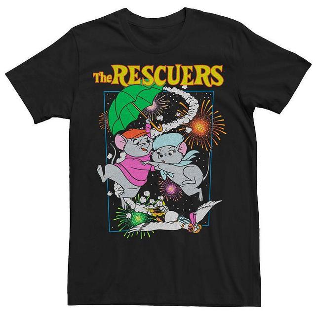 Mens The Rescuers Fireworks Poster Tee Black Product Image