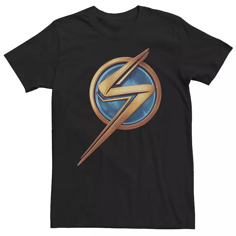 Big & Tall Ms. Marvel Bronze And Blue Logo Icon Tee, Mens Product Image