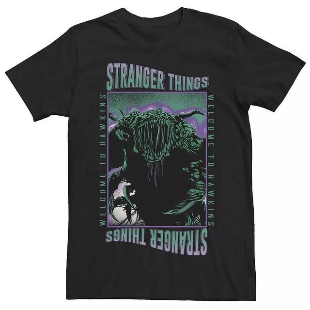 Big & Tall Netflix Stranger Things Welcome To Hawkins Demogorgon Tee, Mens Product Image