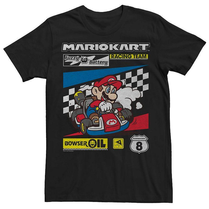 Mens Mario Kart Retro Poster Ad Style Tee Product Image