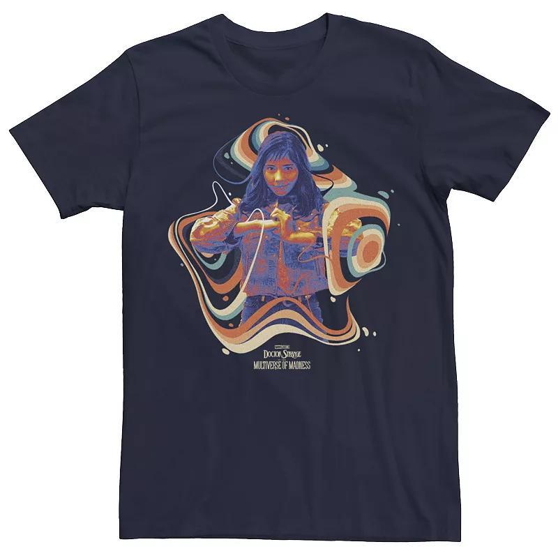 Mens Marvel Doctor Strange Movie 2 America Chavez Pose Groove Tee Blue Product Image