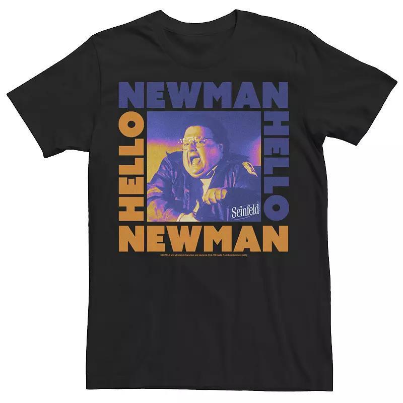 Mens Seinfeld Newman Hello Portrait Squared Tee Black Product Image