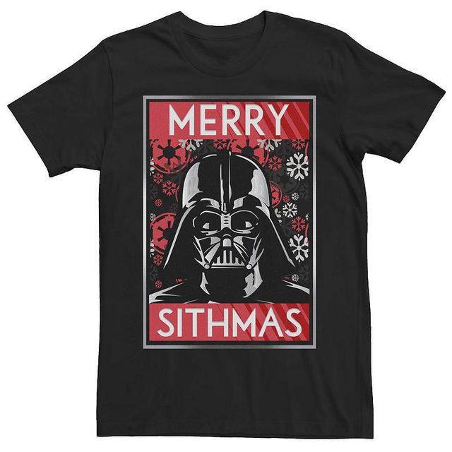 Mens Star Wars Darth Vader Merry Sithmas Poster Tee Product Image