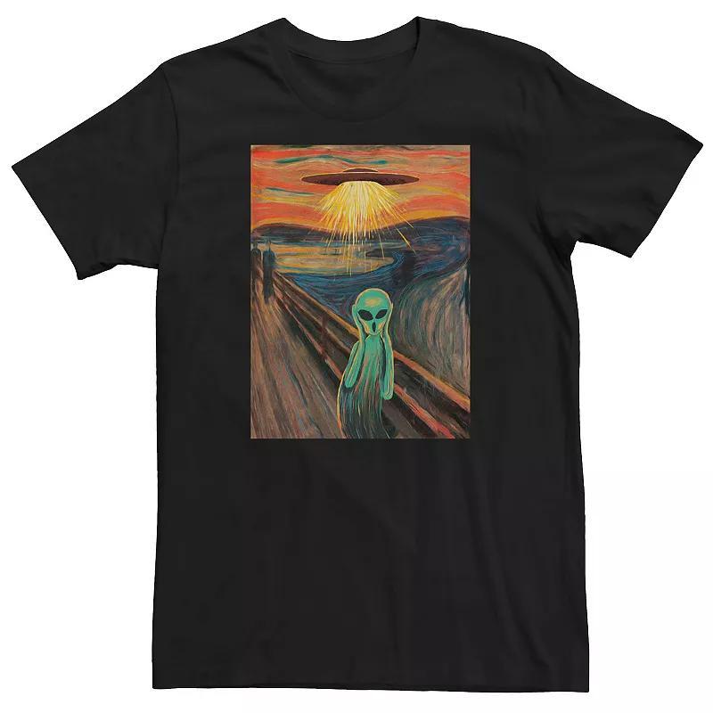 Big & Tall Alien Scream Painting Graphic Tee, Mens Product Image