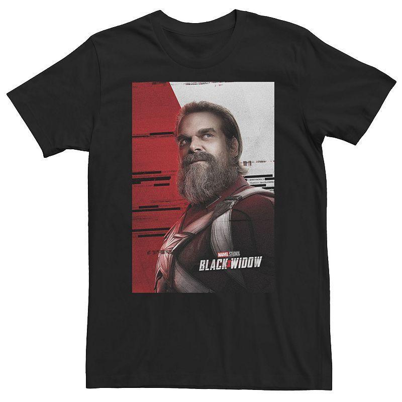 Big & Tall Marvel Widow Red Guardian Character Poster Tee, Mens Product Image