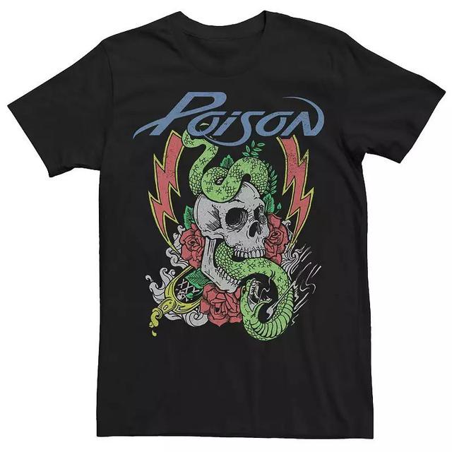 Mens Poison Snake Skull Rose Neon Logo Tee Product Image