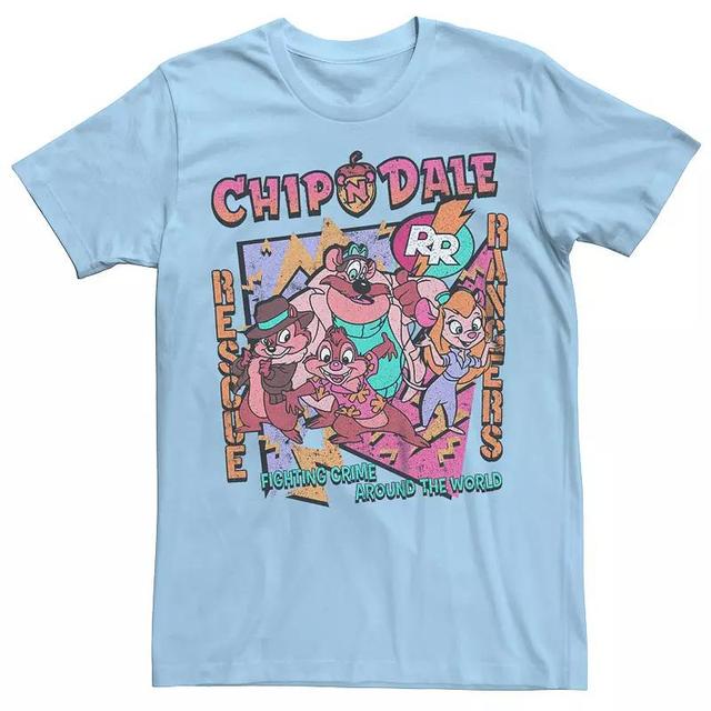 Disneys Chip & Dale Fighting Crime Around The World Mens Graphic Tee Product Image