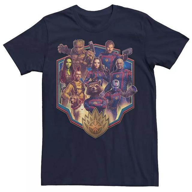 Mens Marvel Guardians Of The Galaxy Galactic Family Badge Graphic Tee Blue Product Image