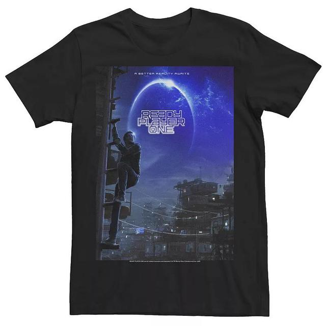 Mens Ready Player One Poster Tee Blue Product Image