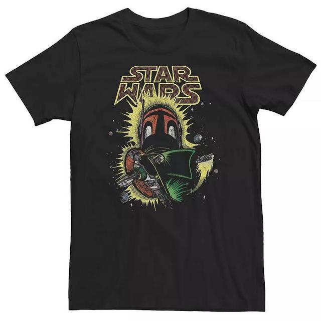 Mens Star Wars The Rise of Skywalker Tropical X-Wing Tee Blue Product Image