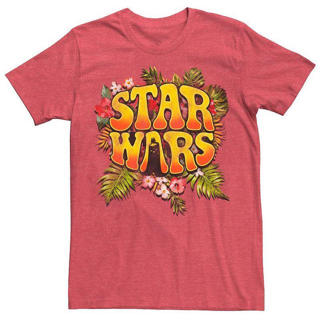 Mens Star Wars Darth Vader Floral Hippy Logo Graphic Tee Product Image