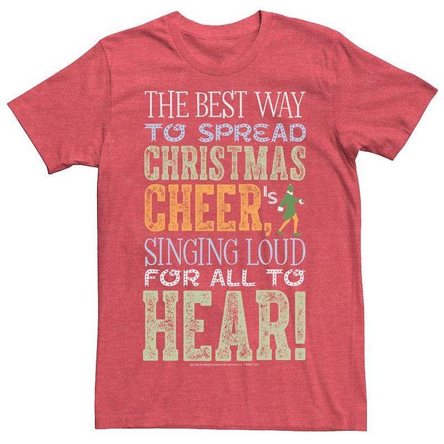 Mens Elf Sing For Cheer Short Sleeve T-shirt Product Image