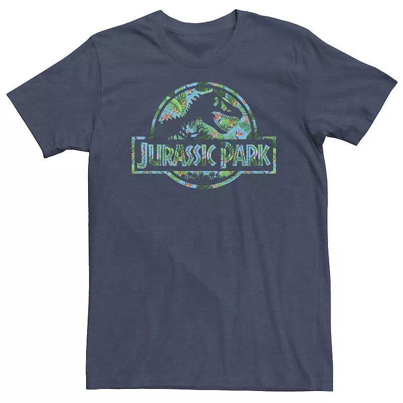 Big & Tall Jurassic Park Tropical Tree Fill Fossil Logo Tee, Mens Product Image