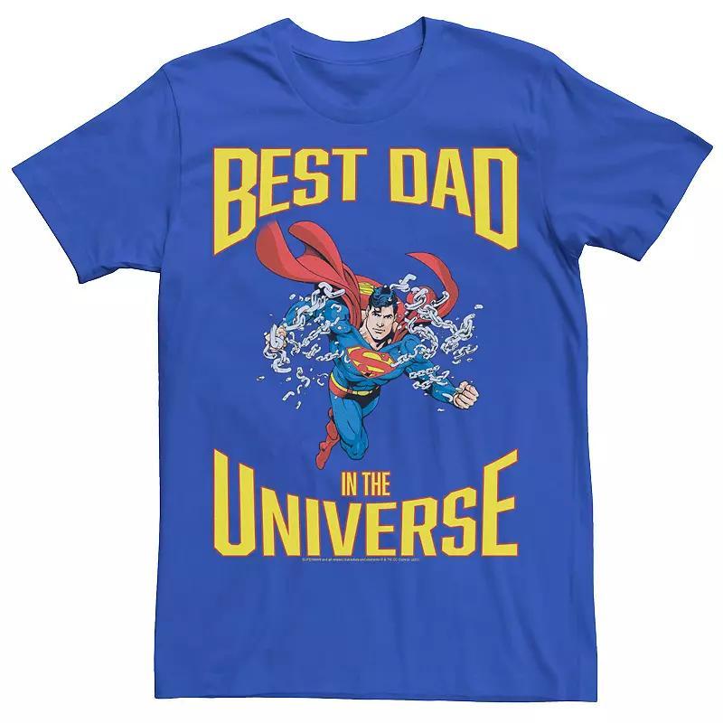 Mens DC Comics Superman Best Dad Portrait Tee Product Image